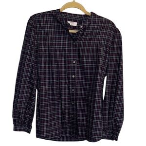 UNTUCKit Navy and Red Plaid Shirt